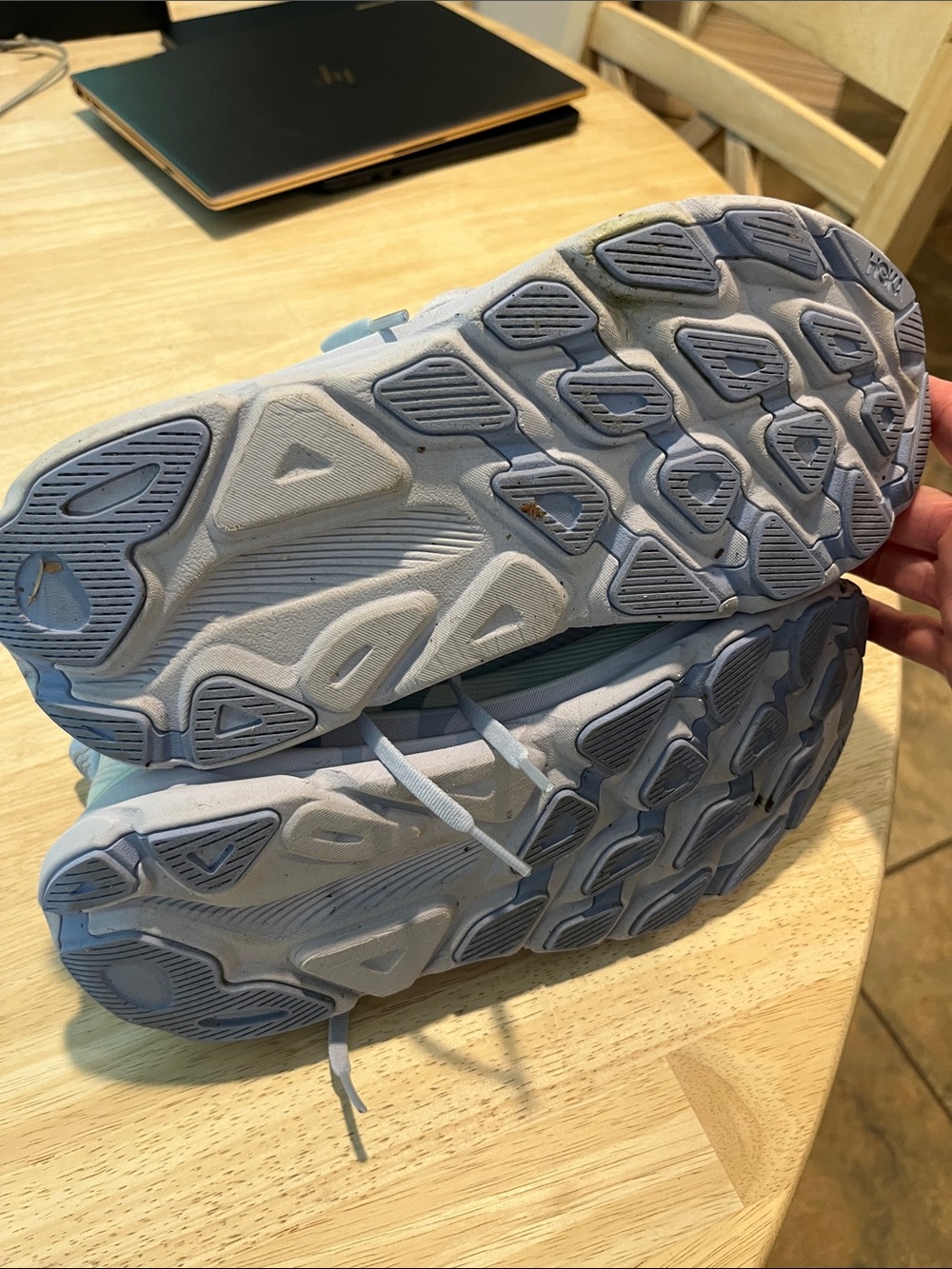 Hoka Clifton Lightweight Women's Running Shoes - light blue and purple - Picture 3 of 4
